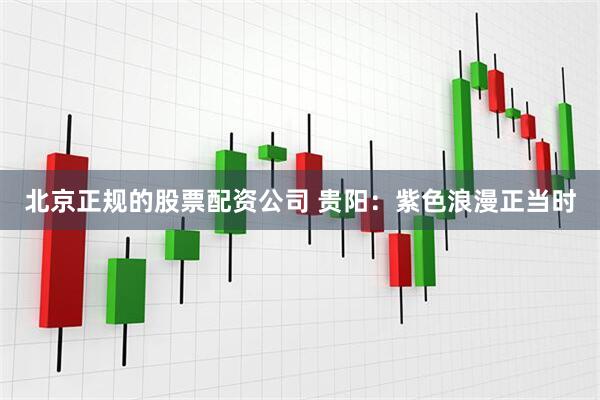 北京正规的股票配资公司 贵阳：紫色浪漫正当时